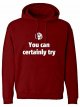 Hoodie  Medium Red Hooded Sweatshirt