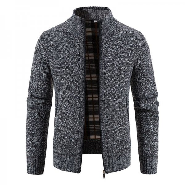 Warm knitted jacket