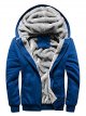 Men's Winter Sherpa Lined Zipper Fleece Hoodie Sweatshirt Jacket