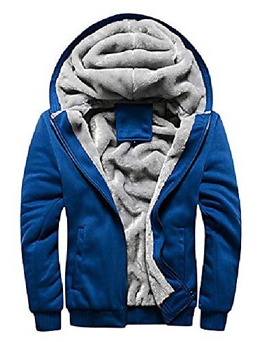 Men's Winter Sherpa Lined Zipper Fleece Hoodie Sweatshirt Jacket